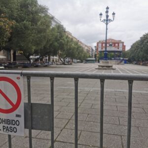 Plaza Pombo cerrada